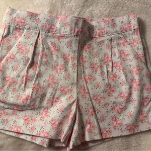 Janie and Jack Pink Floral High Waist Shorts